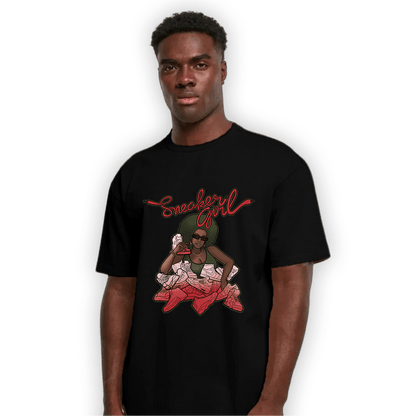 Dunk Low Mystic Red Khaki T Shirt Match Sneaker Girl - NastyJamz