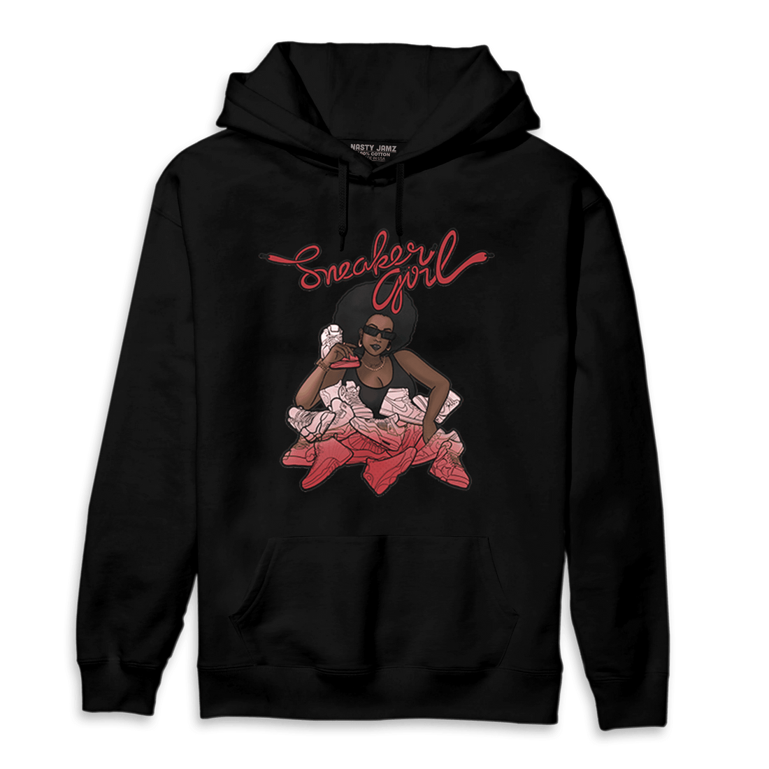 Cherry 12s Hoodie Match Sneaker Girl - NastyJamz
