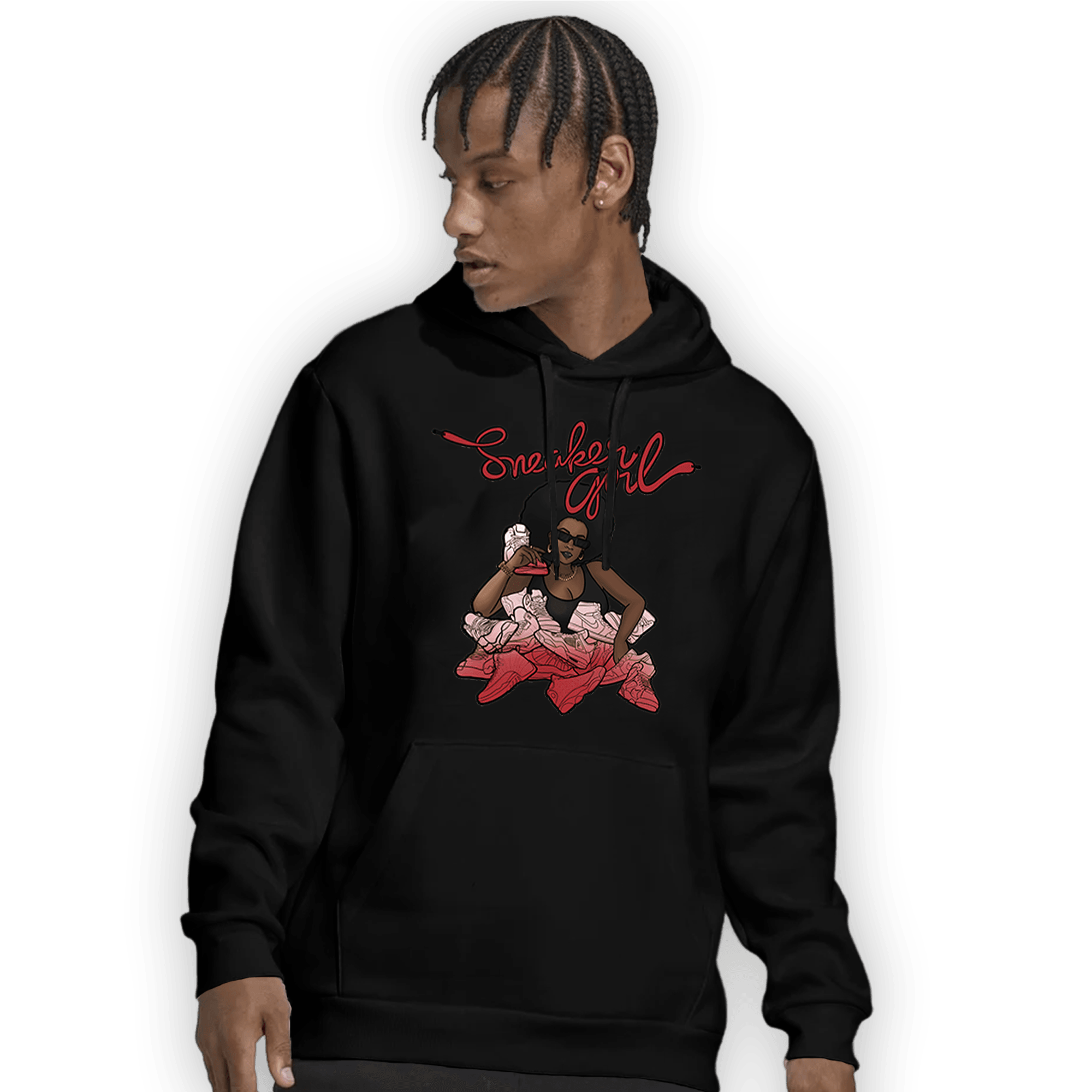 Cherry 12s Hoodie Match Sneaker Girl - NastyJamz