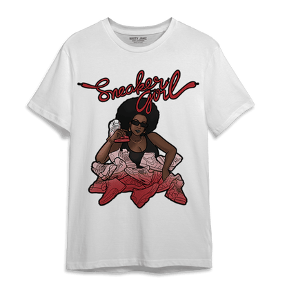 Cherry 12s T Shirt Match Sneaker Girl - NastyJamz