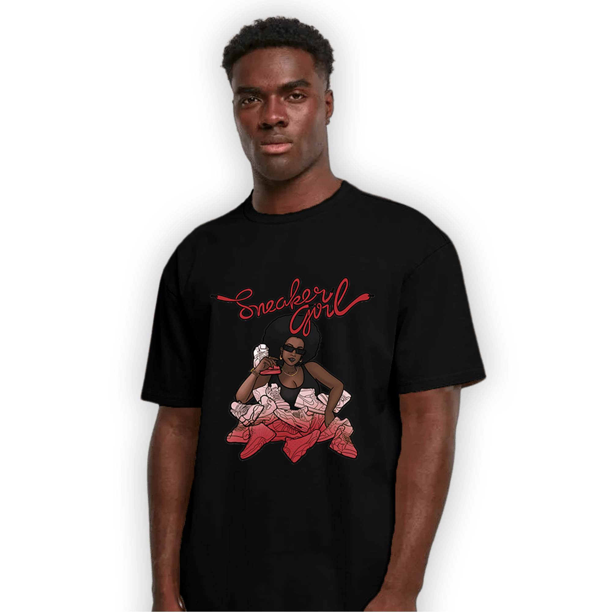 Cherry 12s T Shirt Match Sneaker Girl - NastyJamz