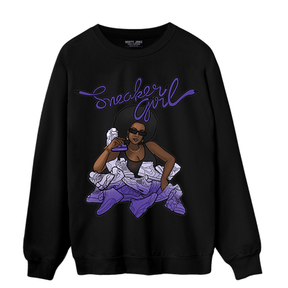 Field Purple 12s Sweatshirt Match Sneaker Girl - NastyJamz