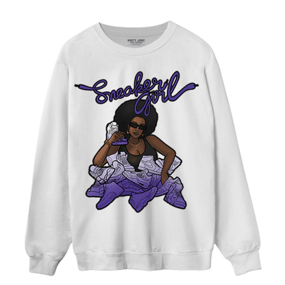 Field Purple 12s Sweatshirt Match Sneaker Girl - NastyJamz