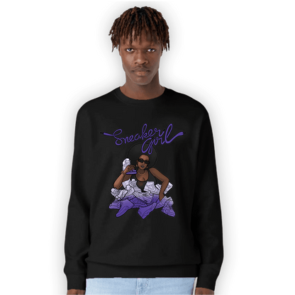 Field Purple 12s Sweatshirt Match Sneaker Girl - NastyJamz