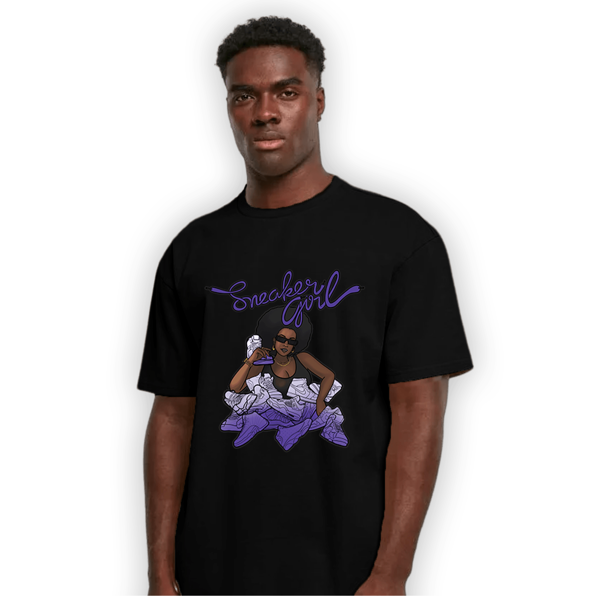 Field Purple 12s T Shirt Match Sneaker Girl - NastyJamz