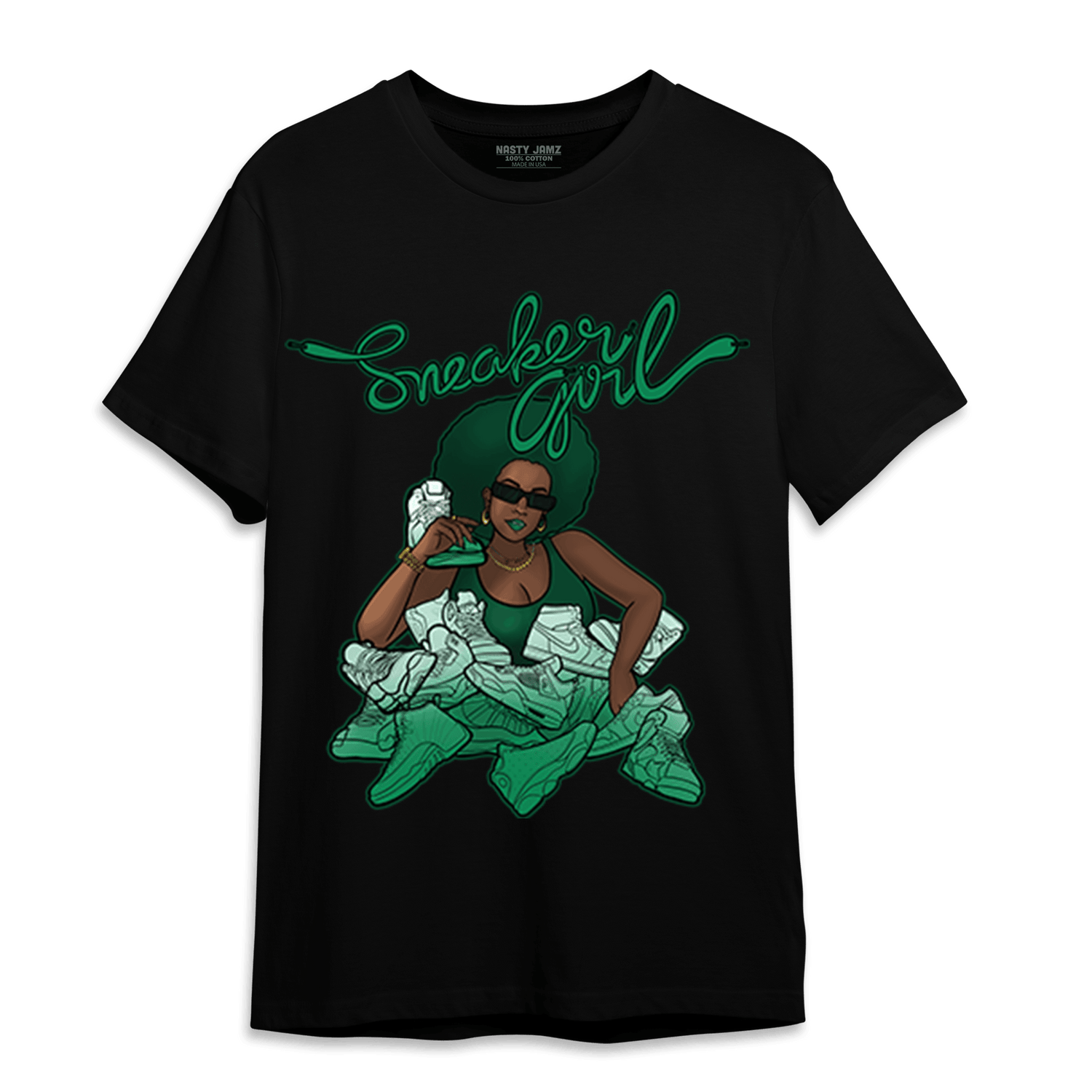 Celtic Lucky Green 1s T Shirt Match Sneaker Girl - NastyJamz