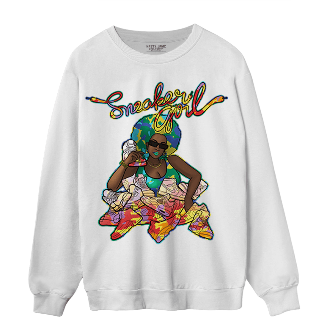Mid GS Six Championships 1s Sweatshirt Match Sneaker Girl - NastyJamz