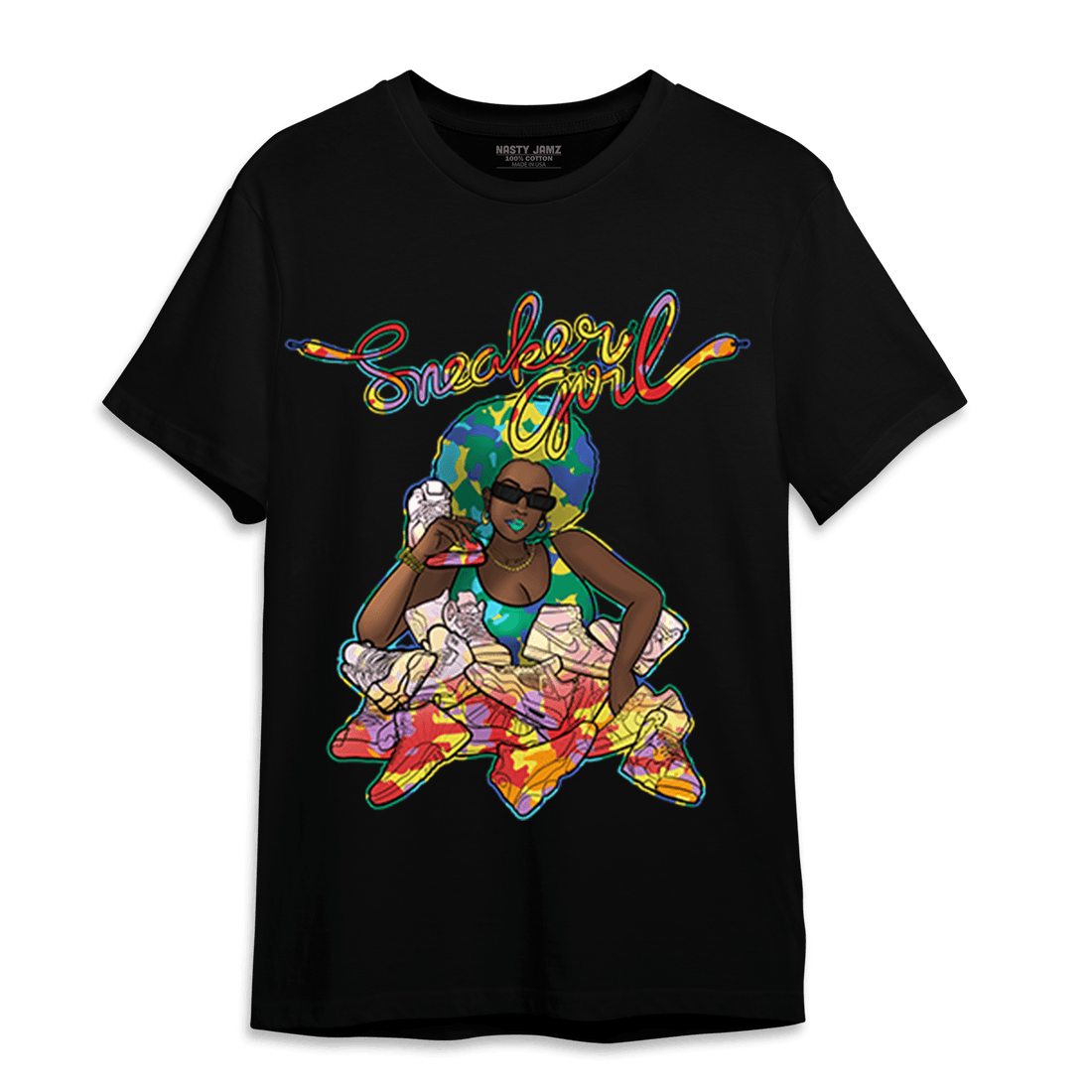 Mid GS Six Championships 1s T Shirt Match Sneaker Girl - NastyJamz