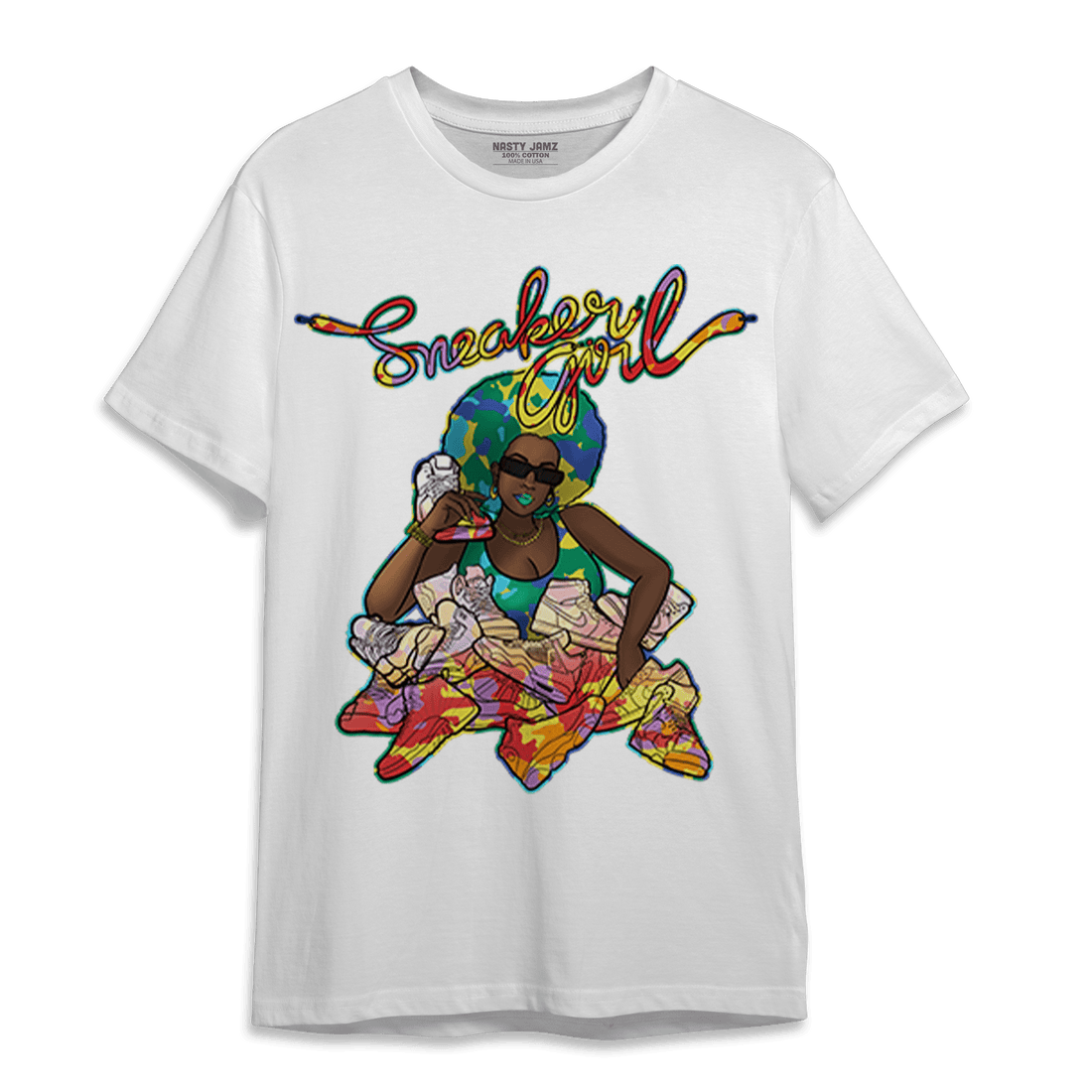 Mid GS Six Championships 1s T Shirt Match Sneaker Girl - NastyJamz