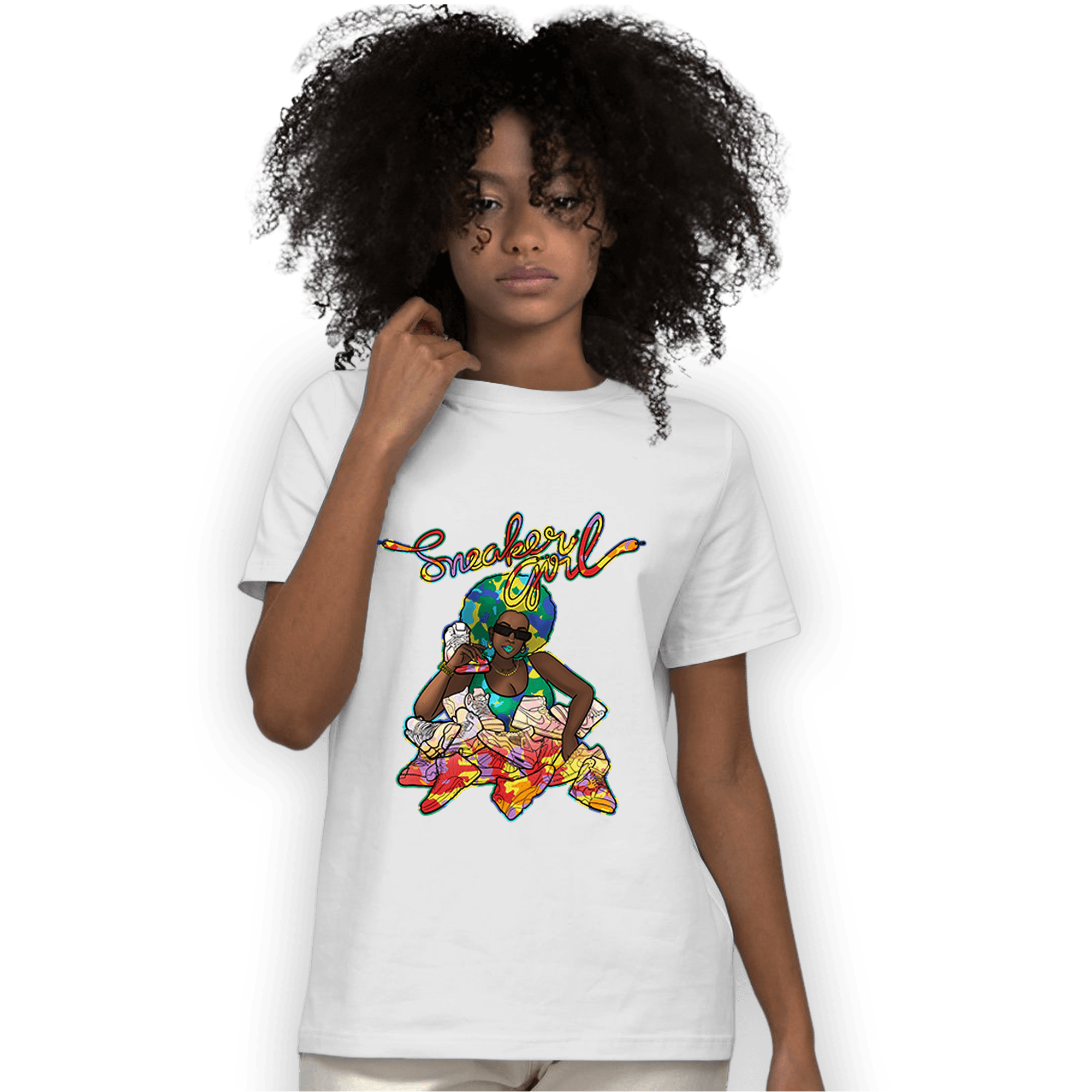 Mid GS Six Championships 1s T Shirt Match Sneaker Girl - NastyJamz