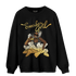 Mid SE Black Gold 1s Sweatshirt Match Sneaker Girl - NastyJamz