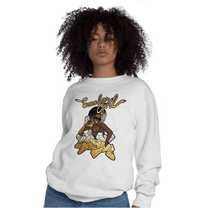 Mid SE Black Gold 1s Sweatshirt Match Sneaker Girl - NastyJamz