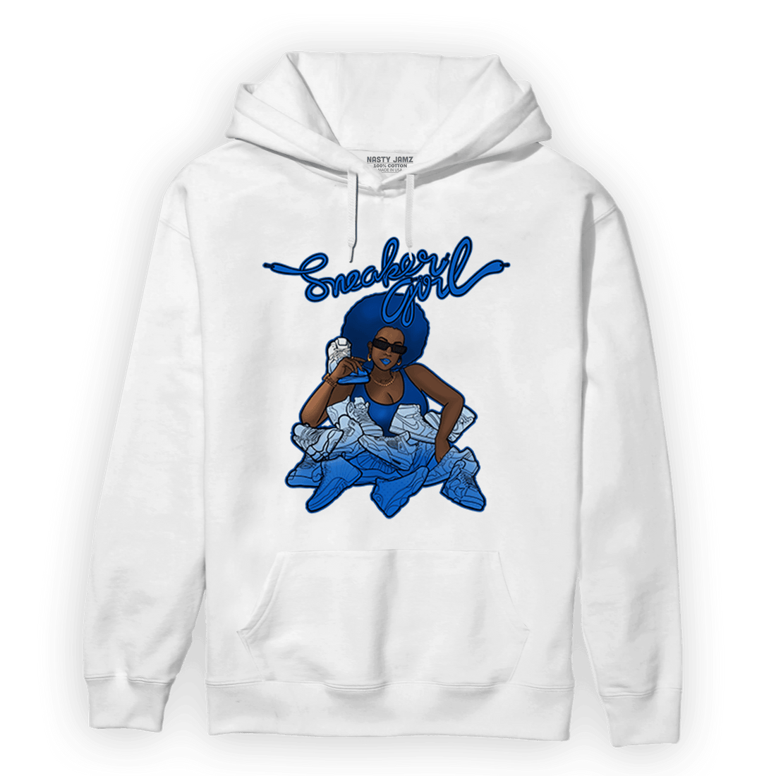 Royal Reimagined 1s Hoodie Match Sneaker Girl - NastyJamz