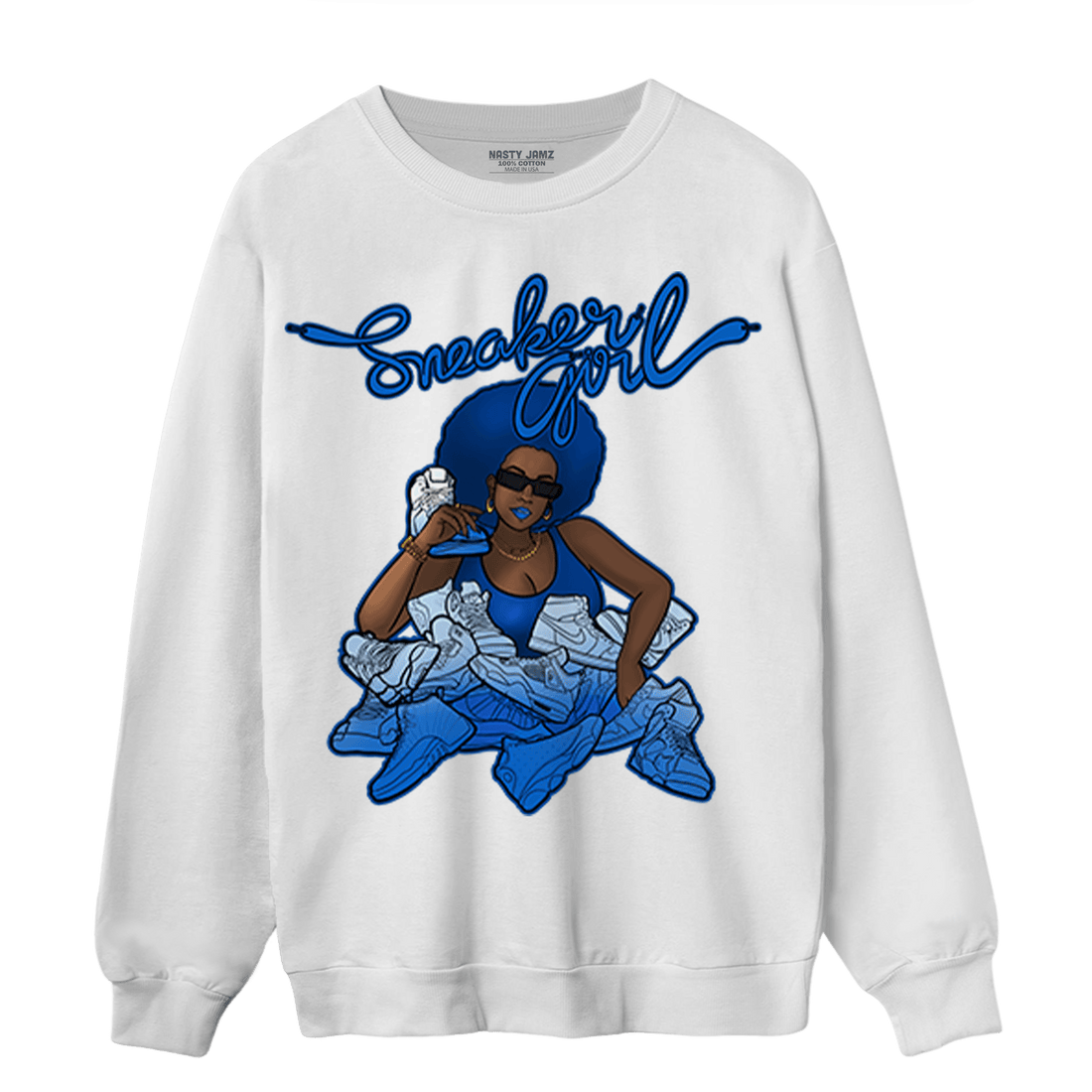 Royal Reimagined 1s Sweatshirt Match Sneaker Girl - NastyJamz