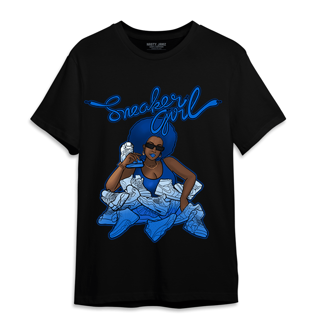 Royal Reimagined 1s T Shirt Match Sneaker Girl - NastyJamz