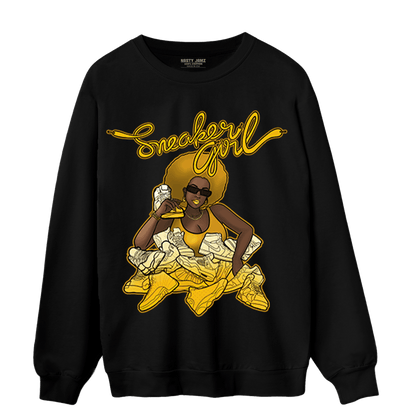 Yellow Ochre 1s Sweatshirt Match Sneaker Girl - NastyJamz