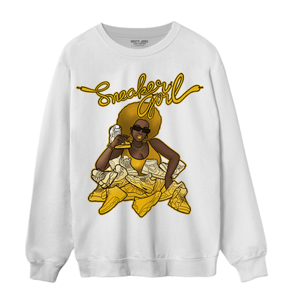 Yellow Ochre 1s Sweatshirt Match Sneaker Girl - NastyJamz