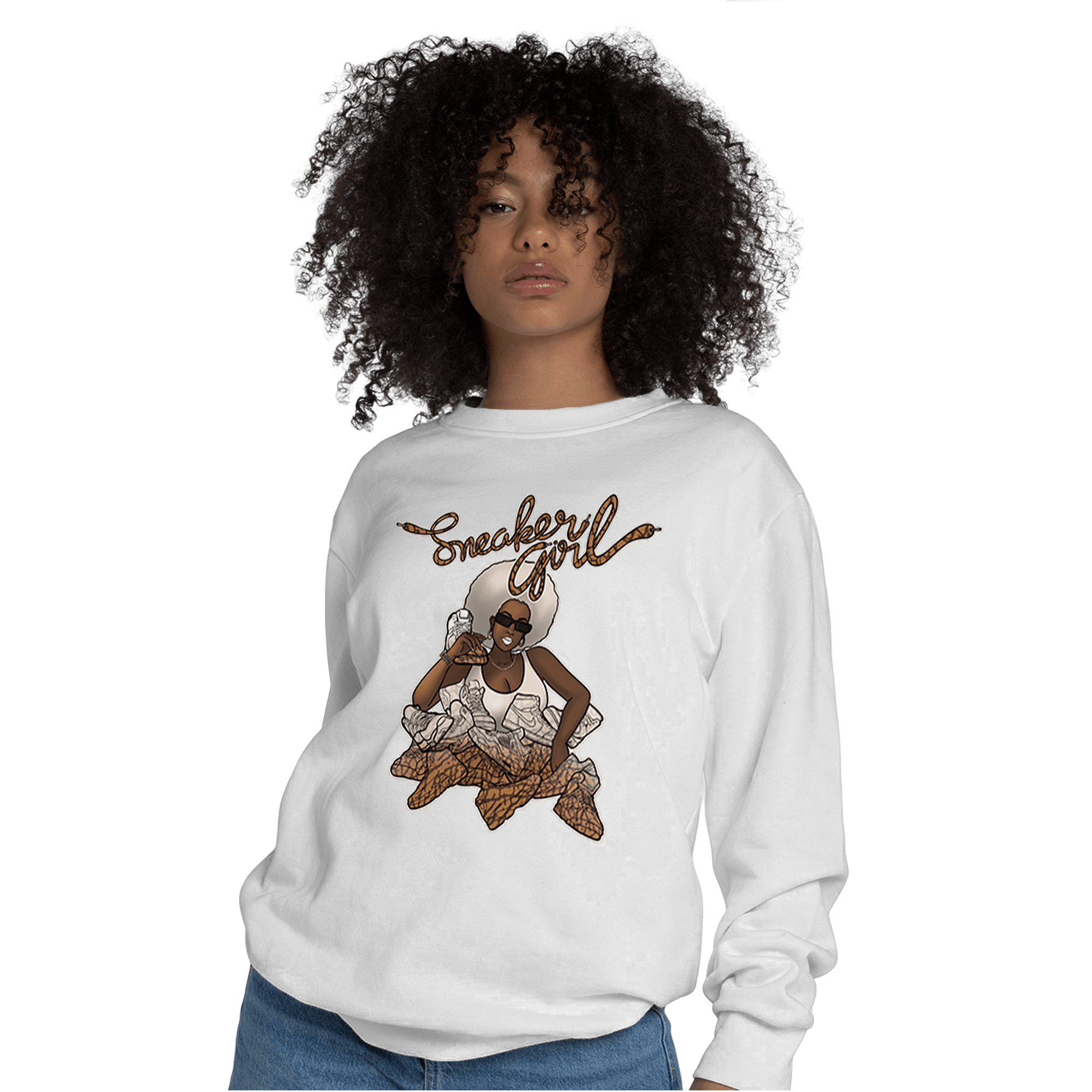Palomino 3s Sweatshirt Match Sneaker Girl - NastyJamz
