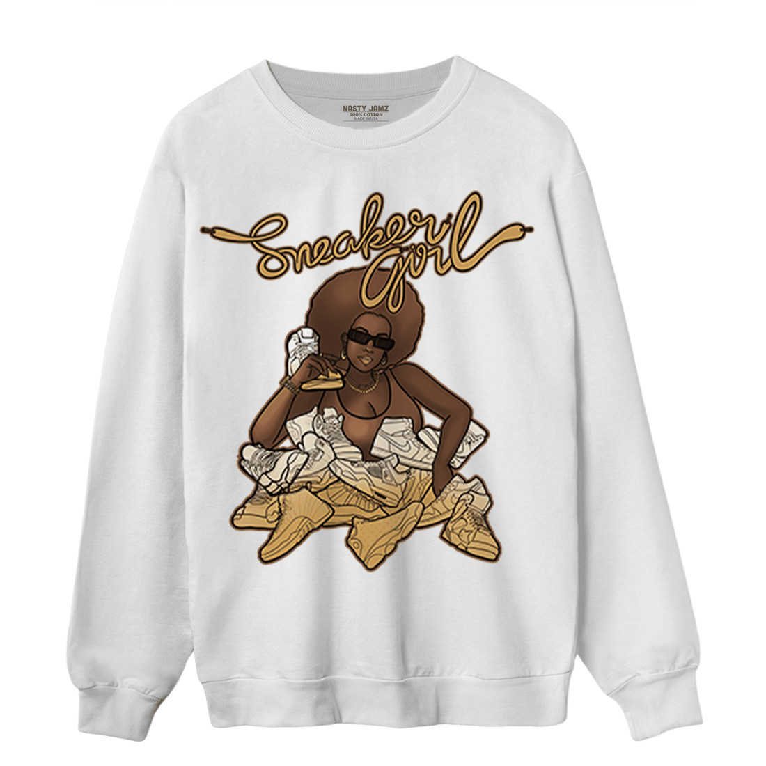 Cacao Wow 4s Sweatshirt Match Sneaker Girl - NastyJamz