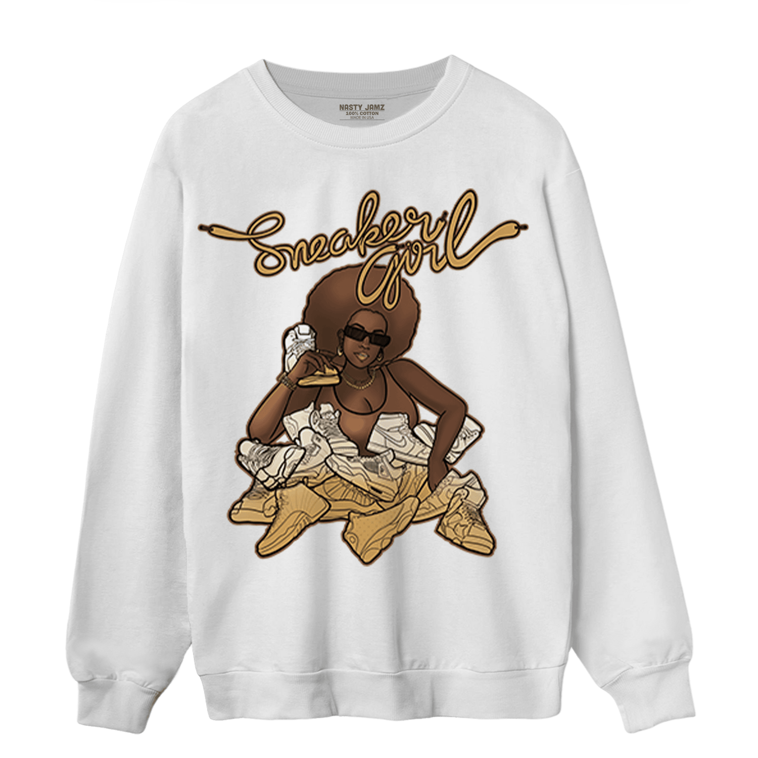 Cacao Wow 4s Sweatshirt Match Sneaker Girl - NastyJamz