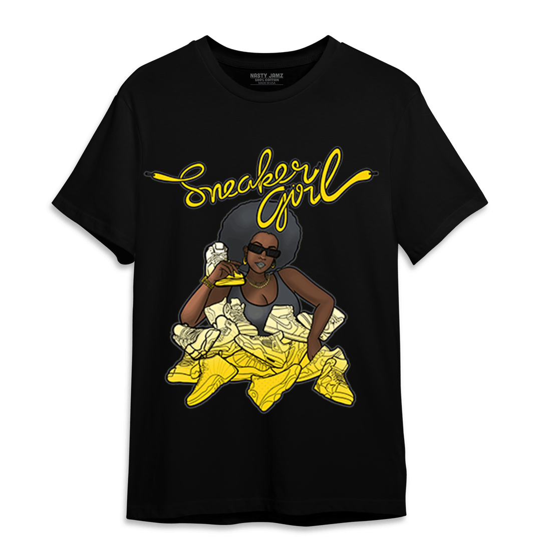 Thunder 4s T Shirt Match Sneaker Girl - NastyJamz