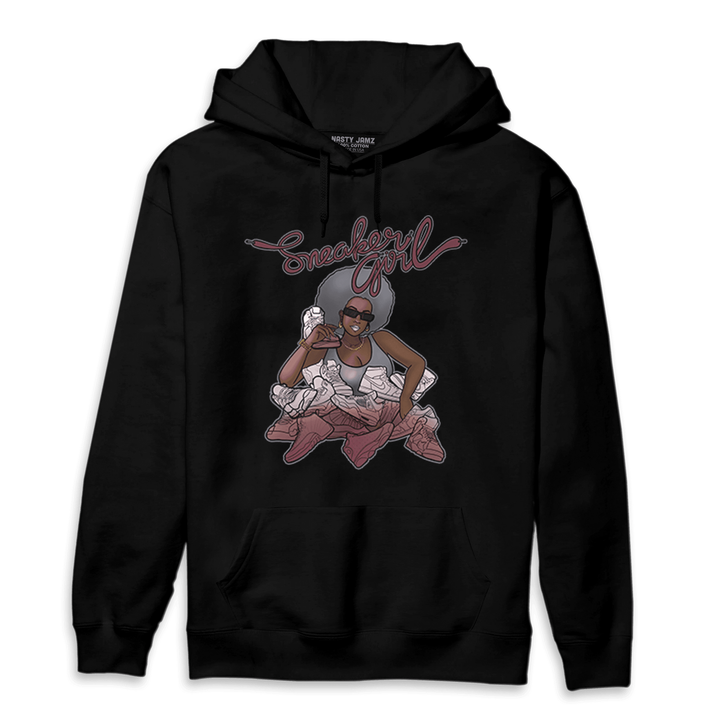 Burgundy 5s Hoodie Match Sneaker Girl - NastyJamz