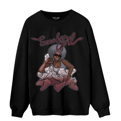 Burgundy 5s Sweatshirt Match Sneaker Girl - NastyJamz