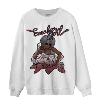 Burgundy 5s Sweatshirt Match Sneaker Girl - NastyJamz