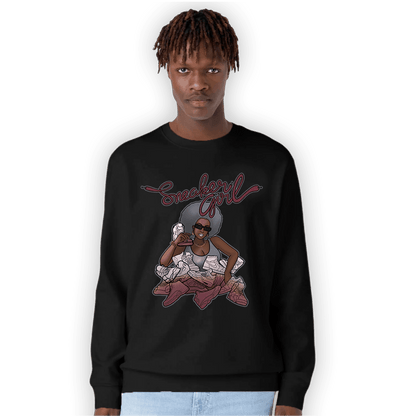 Burgundy 5s Sweatshirt Match Sneaker Girl - NastyJamz