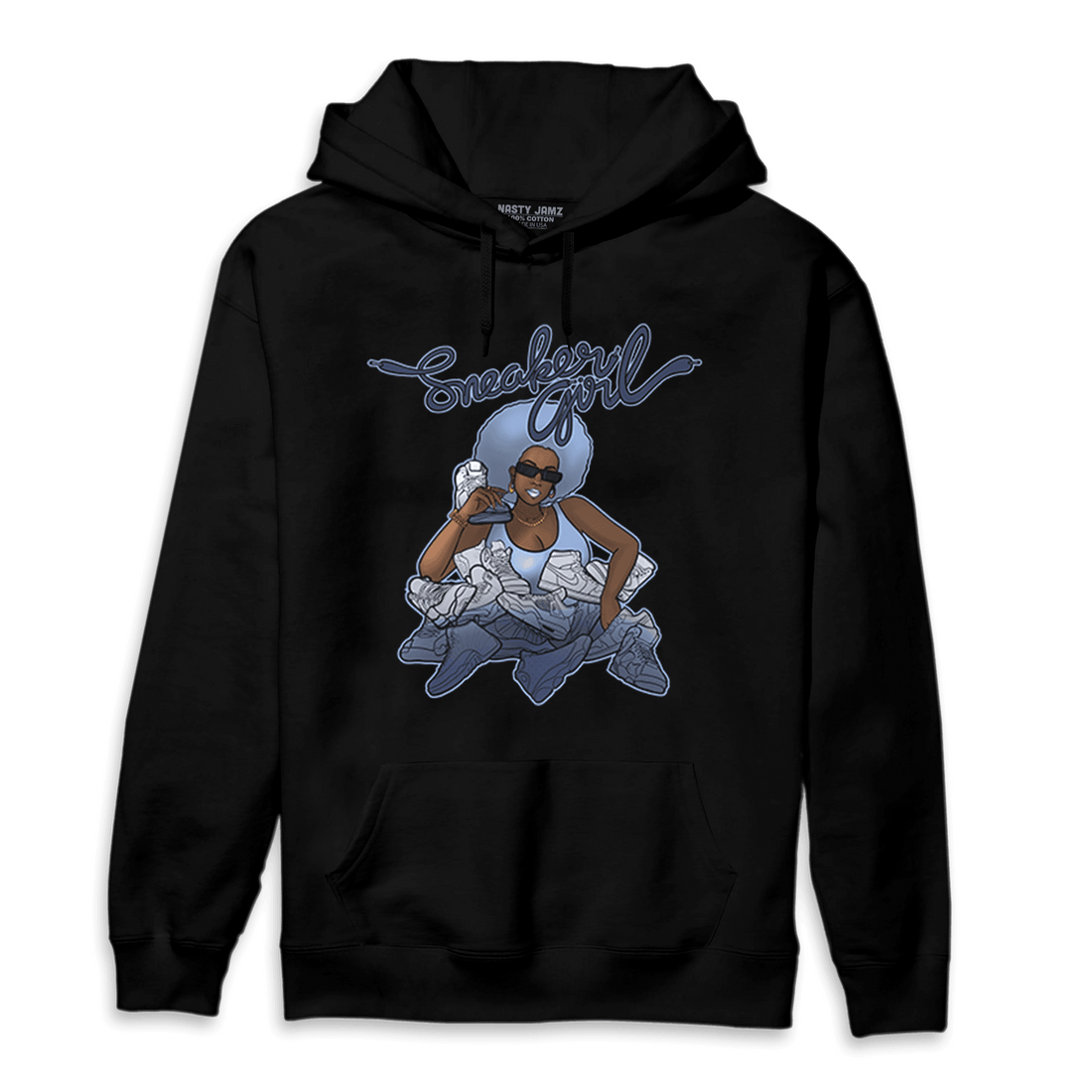 Midnight Navy 5s Hoodie Match Sneaker Girl - NastyJamz