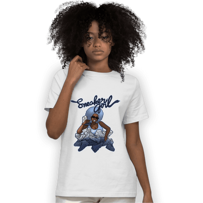 Midnight Navy 5s T Shirt Match Sneaker Girl - NastyJamz