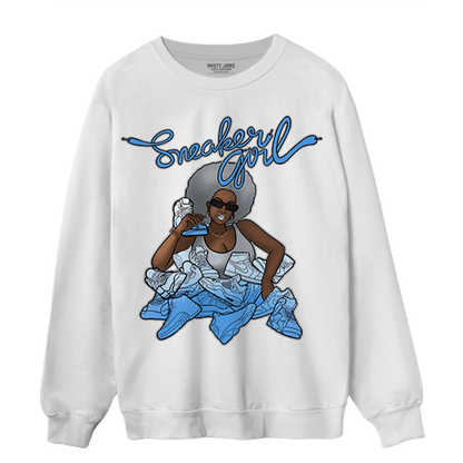 University Blue 5s Sweatshirt Match Sneaker Girl - NastyJamz