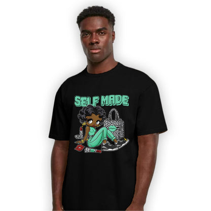 Green Glow 3s T Shirt Match Sneaker Girl Selfmade - NastyJamz