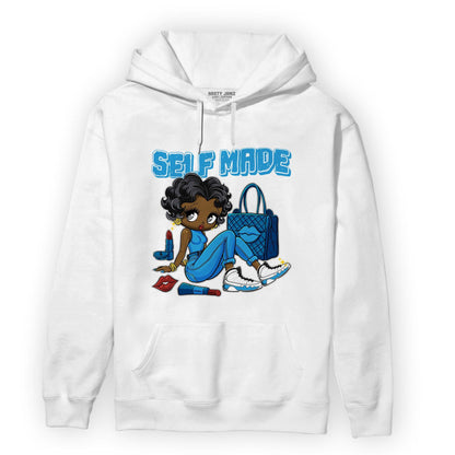 Powder Blue 9s Hoodie Match Sneaker Girl Selfmade - NastyJamz