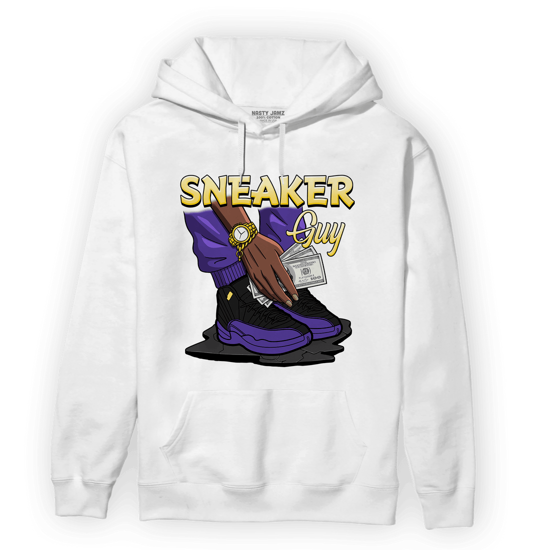Field Purple 12s Hoodie Match Sneaker Guy - NastyJamz