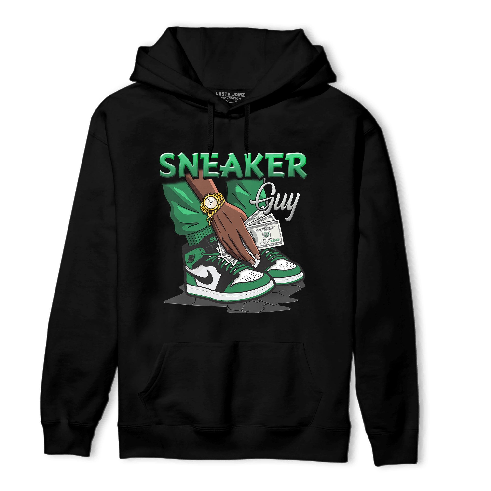 Celtic Lucky Green 1s Hoodie Match Sneaker Guy - NastyJamz