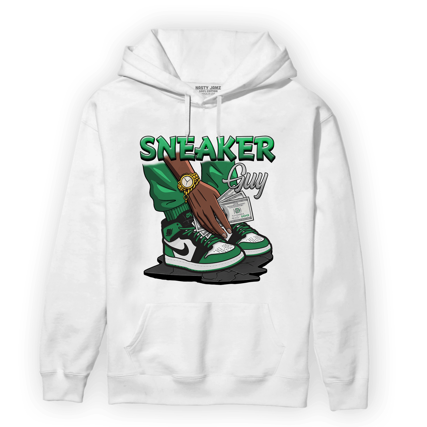 Celtic Lucky Green 1s Hoodie Match Sneaker Guy - NastyJamz