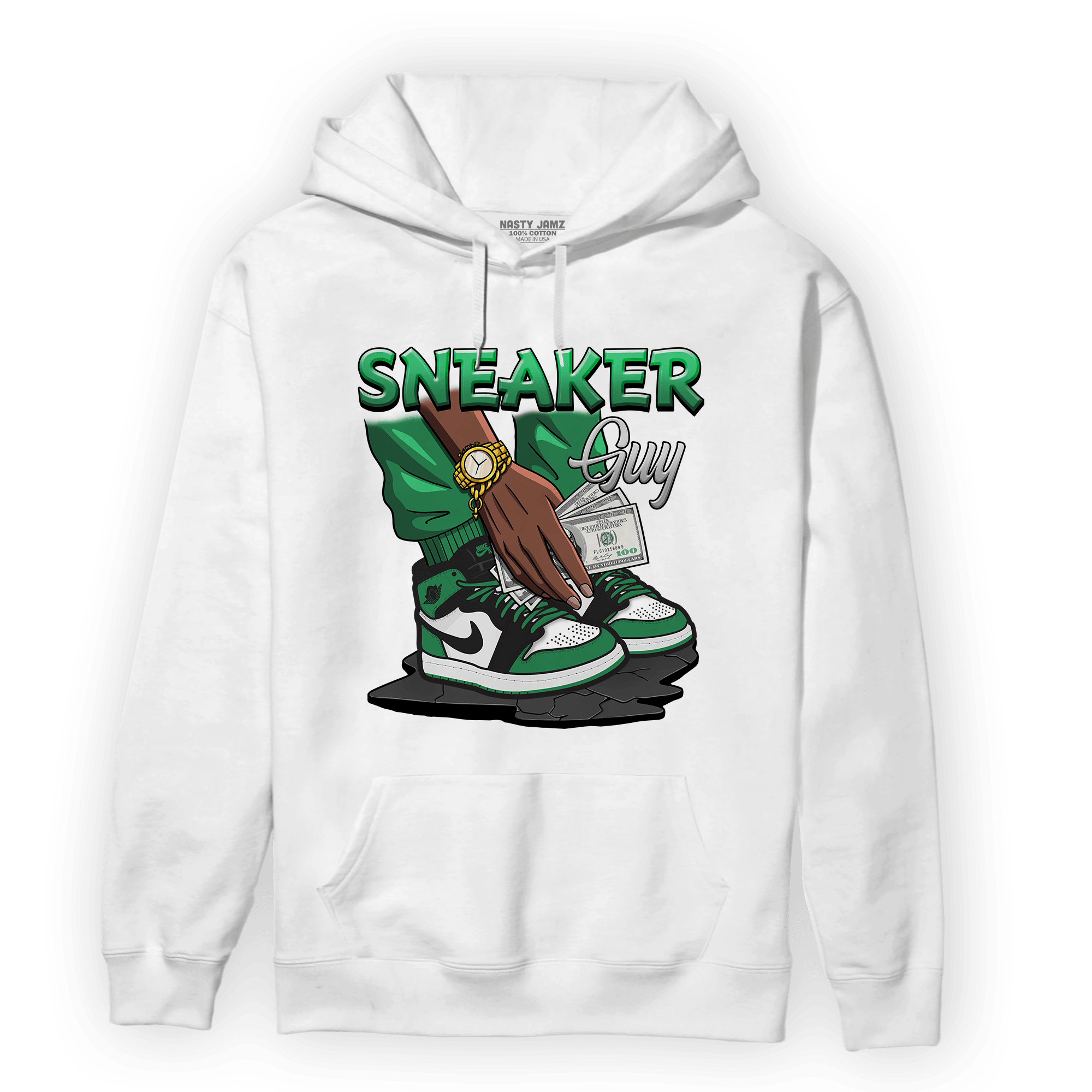 Celtic Lucky Green 1s Hoodie Match Sneaker Guy - NastyJamz
