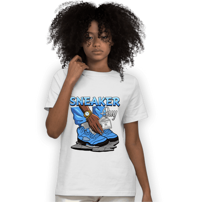 University Blue 5s T Shirt Match Sneaker Guy - NastyJamz