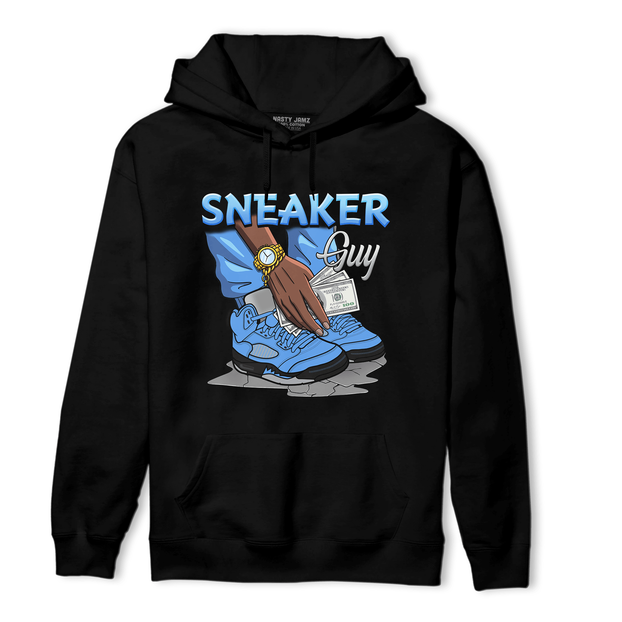 University Blue 5s Hoodie Match Sneaker Guy - NastyJamz