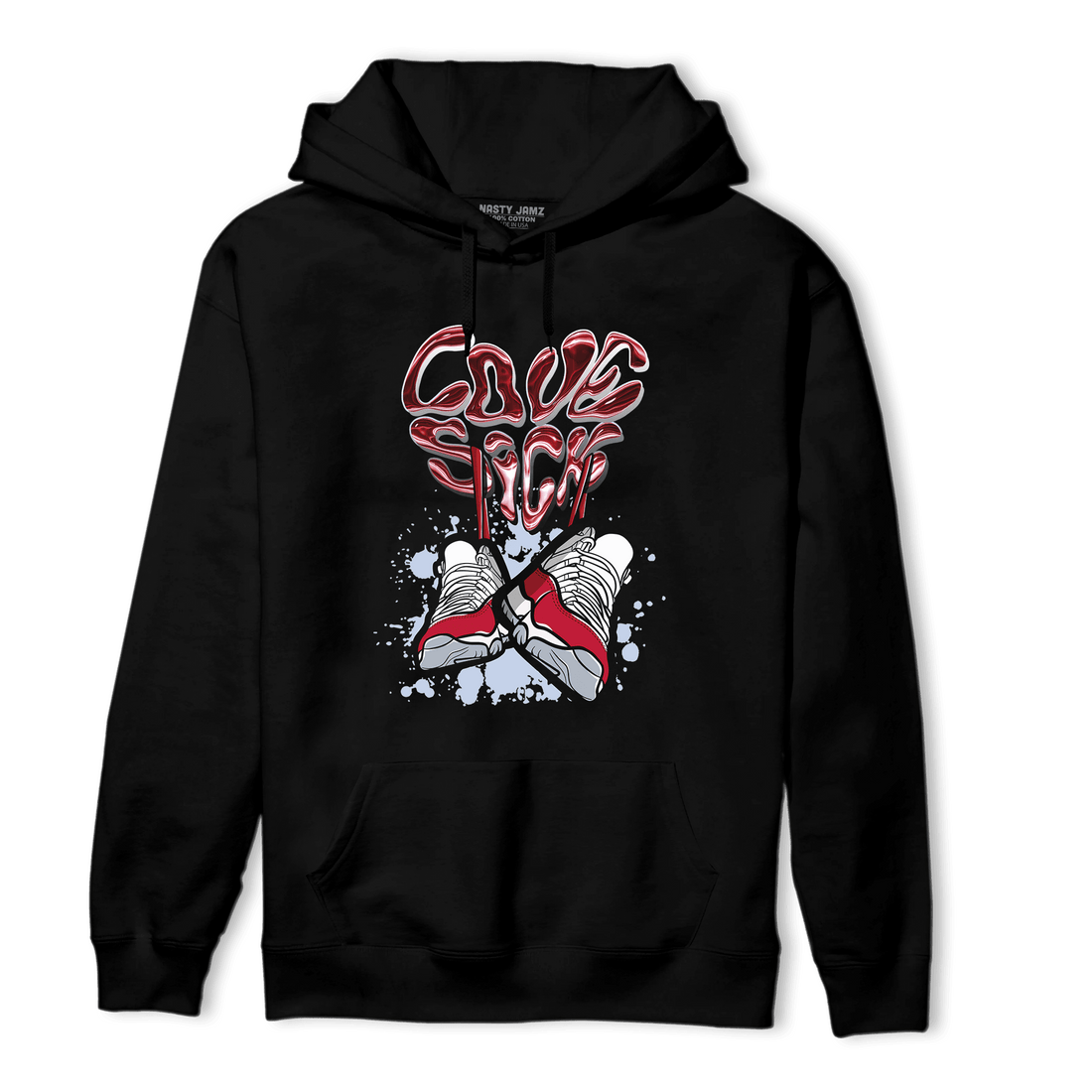 Cherry 11s Hoodie Match Sneaker Love Sick - NastyJamz