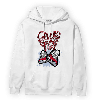 Cherry 11s Hoodie Match Sneaker Love Sick - NastyJamz