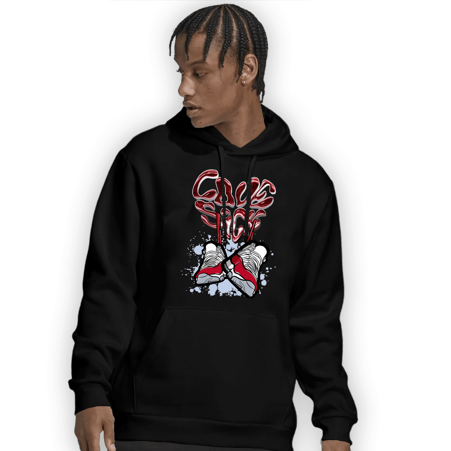 Cherry 11s Hoodie Match Sneaker Love Sick - NastyJamz