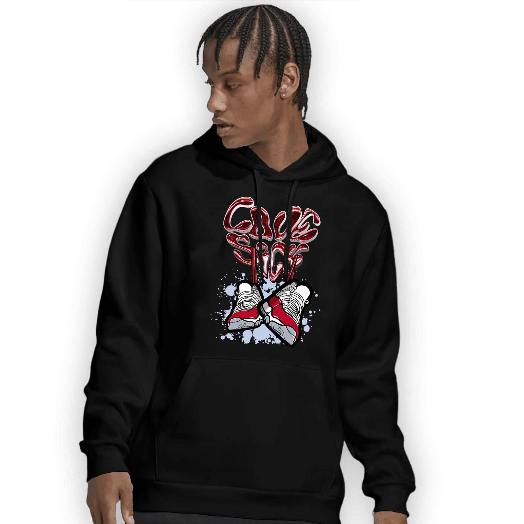 Cherry 11s Hoodie Match Sneaker Love Sick - NastyJamz