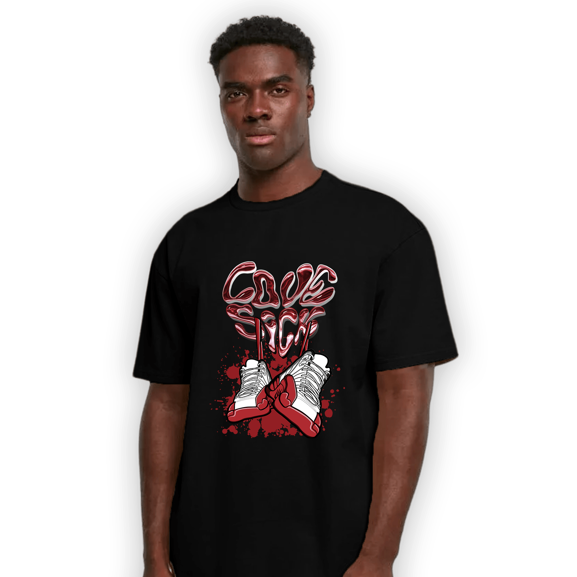 Cherry 12s T Shirt Match Sneaker Love Sick - NastyJamz