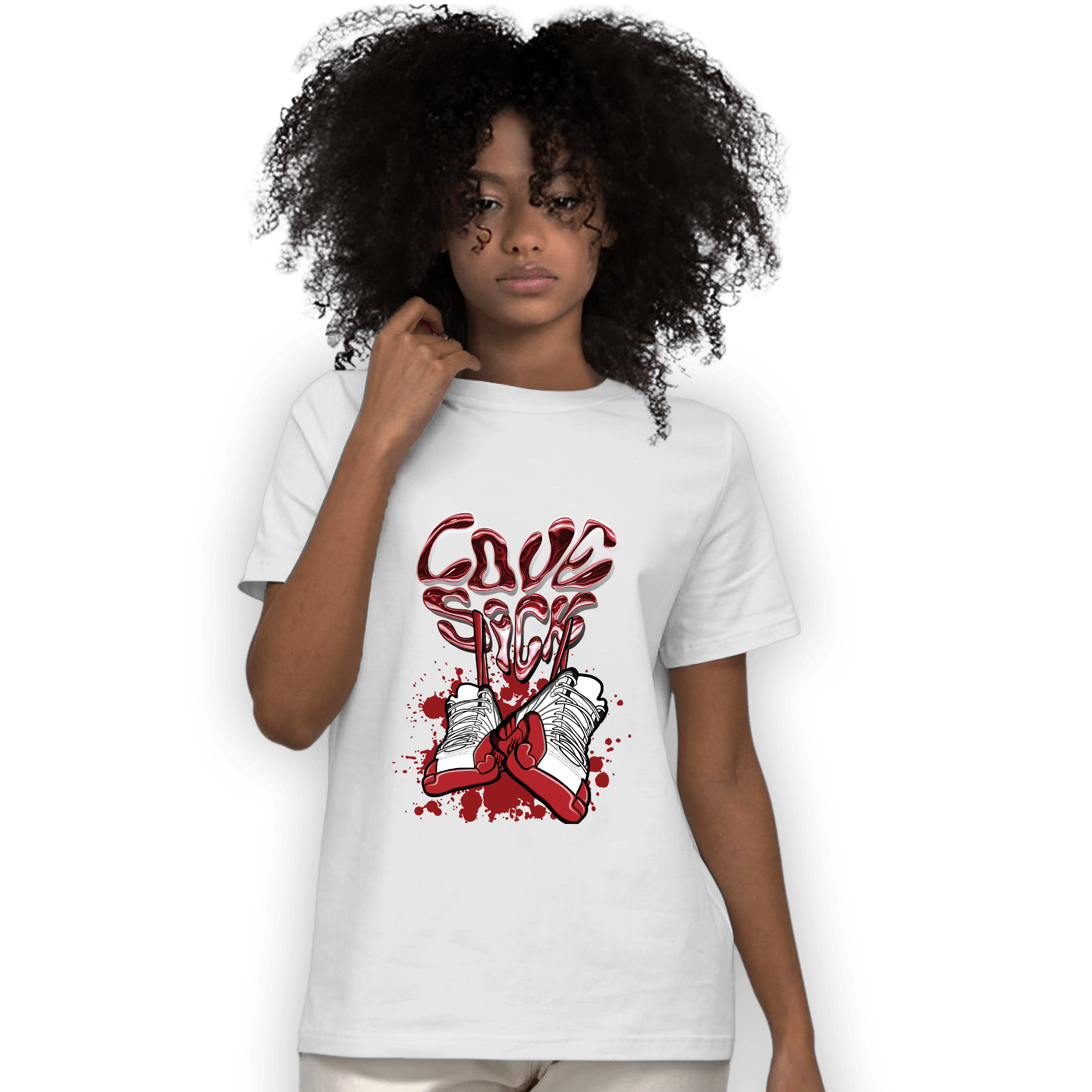 Cherry 12s T Shirt Match Sneaker Love Sick - NastyJamz