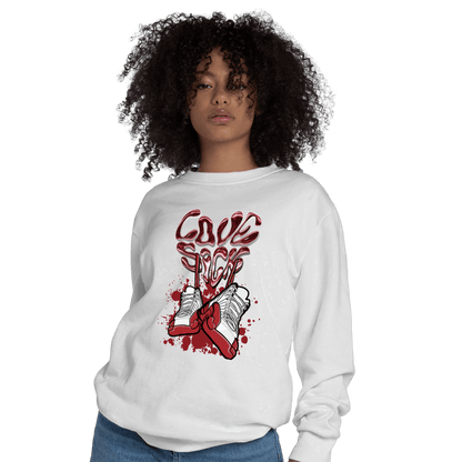 Cherry 12s Sweatshirt Match Sneaker Love Sick - NastyJamz