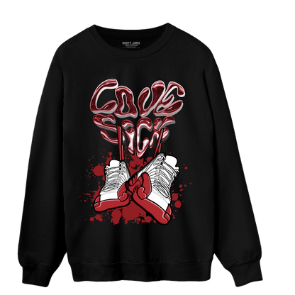Cherry 12s Sweatshirt Match Sneaker Love Sick - NastyJamz