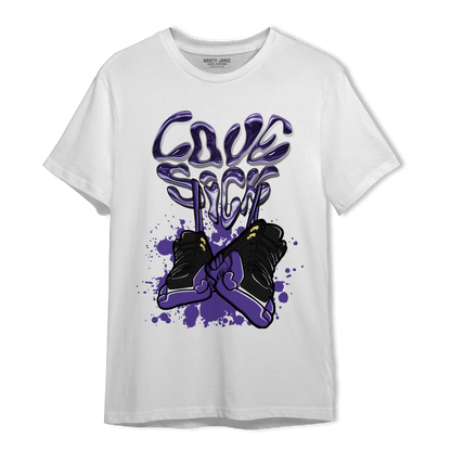 Field Purple 12s T Shirt Match Sneaker Love Sick - NastyJamz