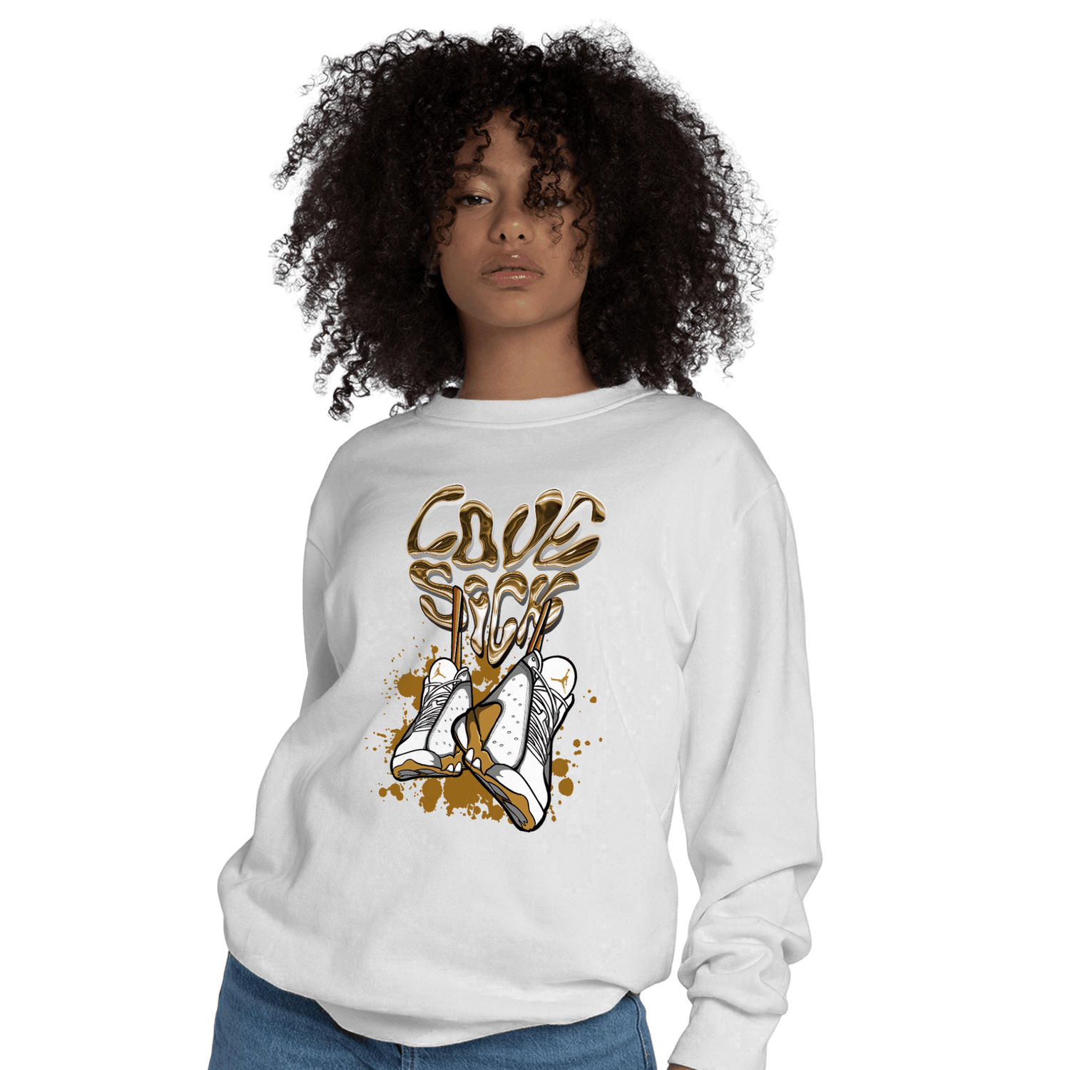 Wheat 13s Sweatshirt Match Sneaker Love Sick - NastyJamz